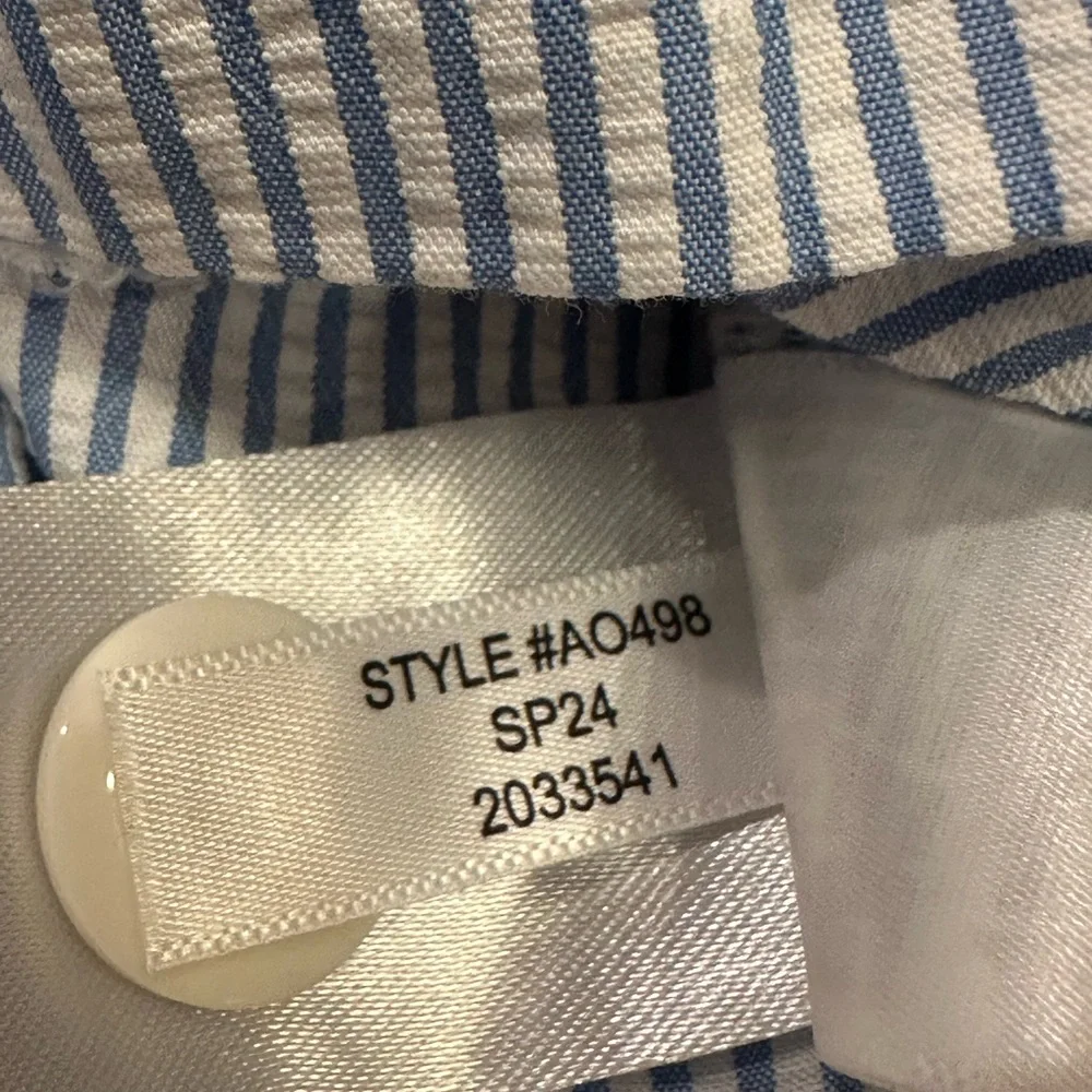 J. Crew 6” Seersucker Swim Trunks, Size XL.